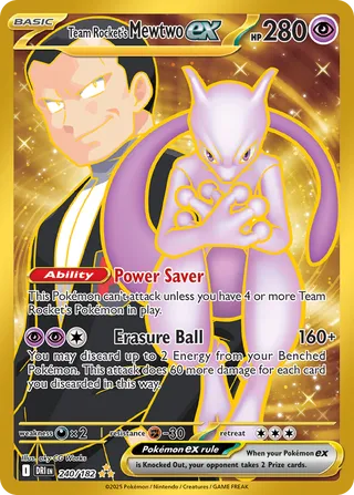 Team Rocket's Mewtwo ex (Destined Rivals 240/182)